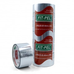 Fita adesiva aluminizada 48 mm x 40 m com 05 peças - 10103931 Fita adesiva aluminizada 48 mm x 40 m com 05 peças - 10103931