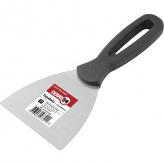 Espátula de aço temperado 101 mm com cabo plástico Espátula de aço temperado 101 mm com cabo plástico