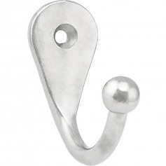 Cabide simples em metal niquelado pequeno Cabide simples em metal niquelado pequeno