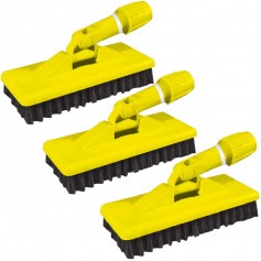 Escova refor�ada com suporte com 3 pe�as - Limpa tudo