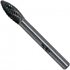 Lima rotativa endurecida em chama 10 x 25 mm haste 6 mm - 23.245