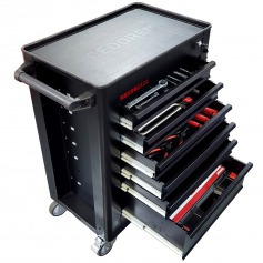 Carrinho para ferramentas 6 gavetas com 220 ferramentas Black Edition - R21562101