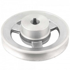 Polia de alum�nio 1 canal perfil A 120 mm com furo de 5/8