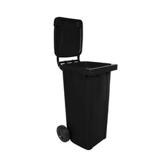 Carrinho coletor de lixo 120 litros sem pedal - 13746