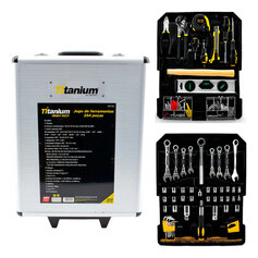 Jogo de ferramentas 254 pe�as com maleta de alum�nio - 5729