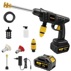 Lavadora de alta press�o a bateria 21V com 2 baterias e acess�rios - BOM-7001