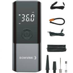 Mini Compressor de ar port�til digital recarreg�vel 150 PSI com LED - BOM-8906