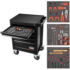 Carro para ferramentas com 6 gavetas e 195 ferramentas - 44950/952