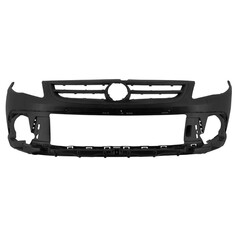 Para-choque Saveiro Cross/Gol Rallye G5 2009 a 2013 dianteiro preto liso - 6479