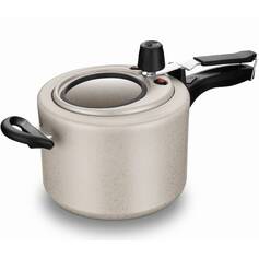 Panela de press�o 4,5 litros com visor baunilha - 1278