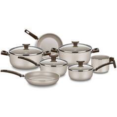 Jogo de panelas antiaderentes 7 pe�as Aurea - 1276