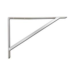 Cantoneira metálica tipo mão francesa reforçada 25 cm branca - BFH1529 Cantoneira metálica tipo mão francesa reforçada 25 cm branca - BFH1529
