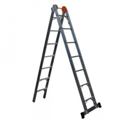 Escada de alum�nio extens�vel 3,81 x 6,54 m 2 x 13 degraus 3 em 1