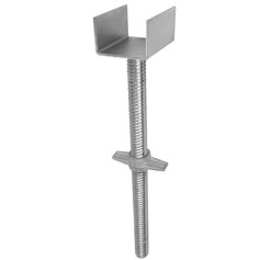 Suporte U ajust�vel galvanizado para vigas H20 e met�licas - 71001012
