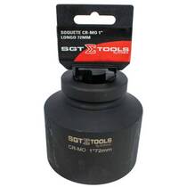 Soquete sextavado de impacto longo 72 mm encaixe 1