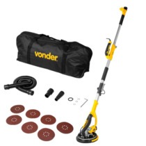 Lixadeira de parede e teto com luz led 225 mm 800 watts - LPV 800
