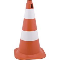 Cone de sinaliza��o com 50 cm com 2 faixas