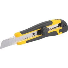 Estilete largo 18 mm emborrachado com 2 l�minas - ES218