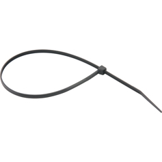 Abra�adeira de nylon preta 4,8 x 20 cm embalagem com 20 pe�as