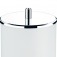 Lixeira pl�stica branca com tampa inox 5,4L Decorline - 3400/202