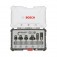 Jogo de fresas para madeira 6mm com 6 pe�as 