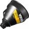 Funil pl�stico bico flex�vel preto 140 mm