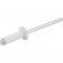 Rebite de repuxo 4,0 mm x 12 mm branco com 100 pe�as