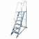 Escada plataforma de alum�nio 1.75 m c/ 6 degraus + patamar