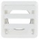 Veneziana autofechante para exaustor 150 mm branca