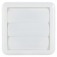 Veneziana autofechante para exaustor 150 mm branca