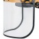 Protetor facial incolor com catraca 250 mm - BALBI 2