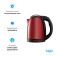 Chaleira el�trica inox 1,8L 1200W com desligamento autom�tico vermelha  220V