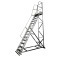 Escada plataforma de alum�nio 3.50 m c/ 13 degraus + patamar 