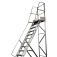 Escada plataforma de alum�nio 3.50 m c/ 13 degraus + patamar 