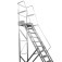 Escada plataforma de alum�nio 2.75 m c/ 10 degraus + patamar 