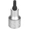 Soquete com ponta hexalobular T30 encaixe 1/2