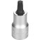 Soquete com ponta hexalobular T-45 encaixe 1/2