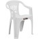 Kit 4 cadeiras pl�sticas com bra�os - Tabuba
