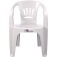 Kit 4 cadeiras pl�sticas com bra�os - Tabuba