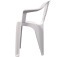 Kit 4 cadeiras pl�sticas com bra�os - Tabuba