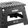 Banqueta pl�stica dobr�vel preta altura 220 mm 