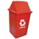 Cesto coletor de lixo 60L com tampa com adesivo - CC61VM