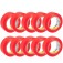 Fita isolante antichama 19 mm x 10 m vermelha com 10 pe�as