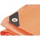 Lona refor�ada de polietileno laranja 4 m x 3 m