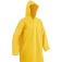 Capa de chuva em PVC laminado sem forro amarela GG