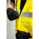 Colete refletivo tipo blus�o com bolso e ziper amarelo - CV 104  