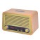 Caixa de som port�til retr� 35W RMS com Bluetooth Radio AM/FM - TRC 212  110V/220V
