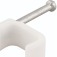Grampo pl�stico redondo para fios 6 mm� com 100 pe�as