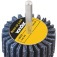 Roda de lixa 30 x 20 mm com haste gr�o 60
