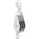 Moit�o/cadernal 60 mm com 3 roldanas